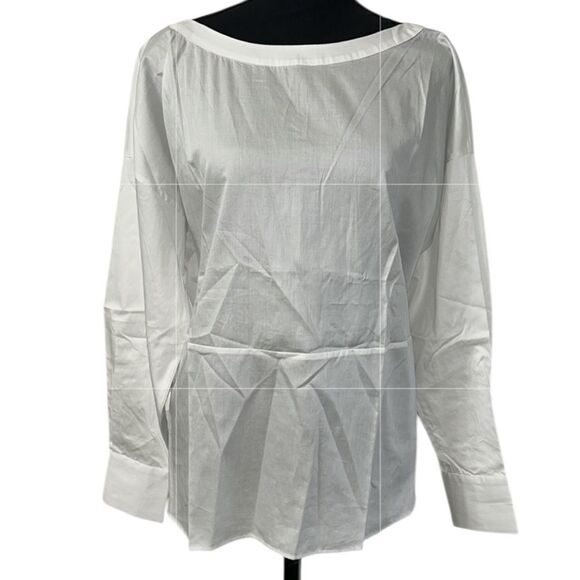 Anthropologie Harshman Cotton Button Back Oversized Top(Size XS) - Picture 3 of 9